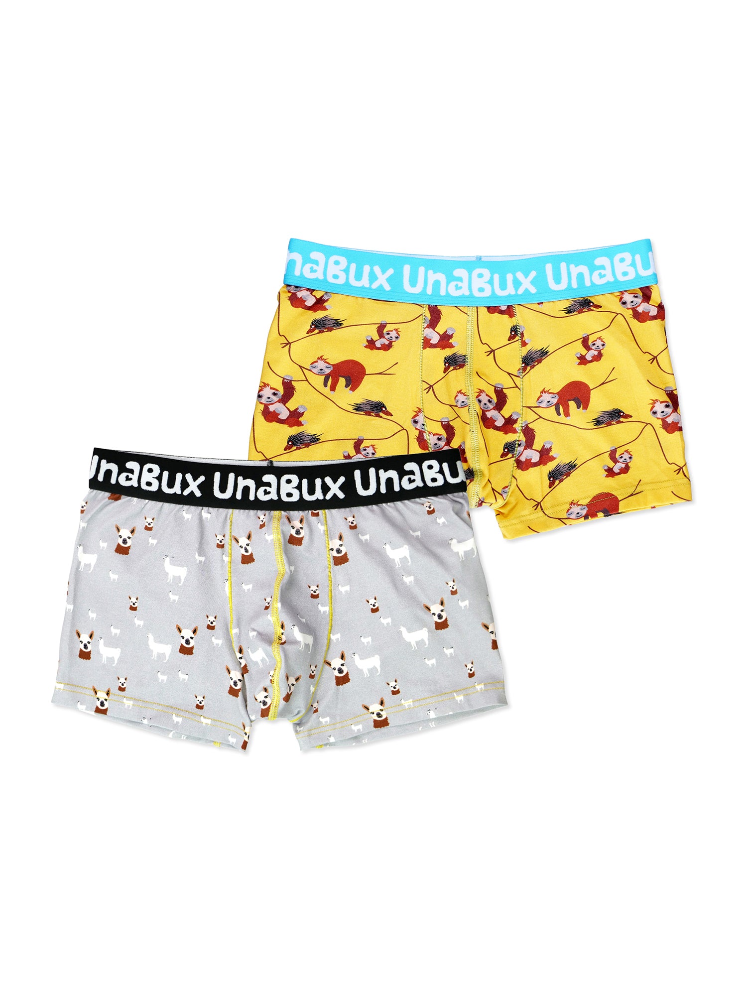 UnaBux Herren Boxer-Briefs Faultier / Five Fingers 2er Pack