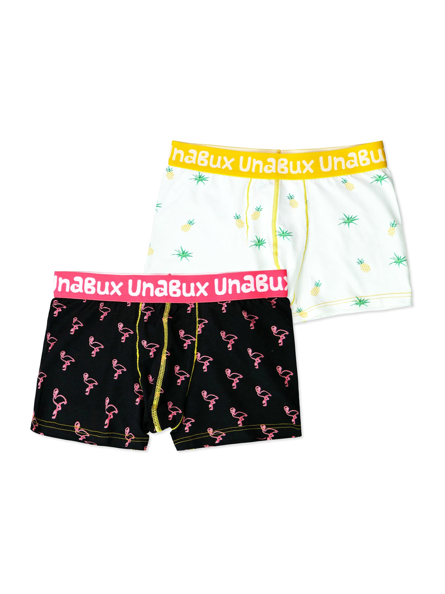 UnaBux Herren Boxer-Briefs James Flamingo / Five Fingers 2er Pack
