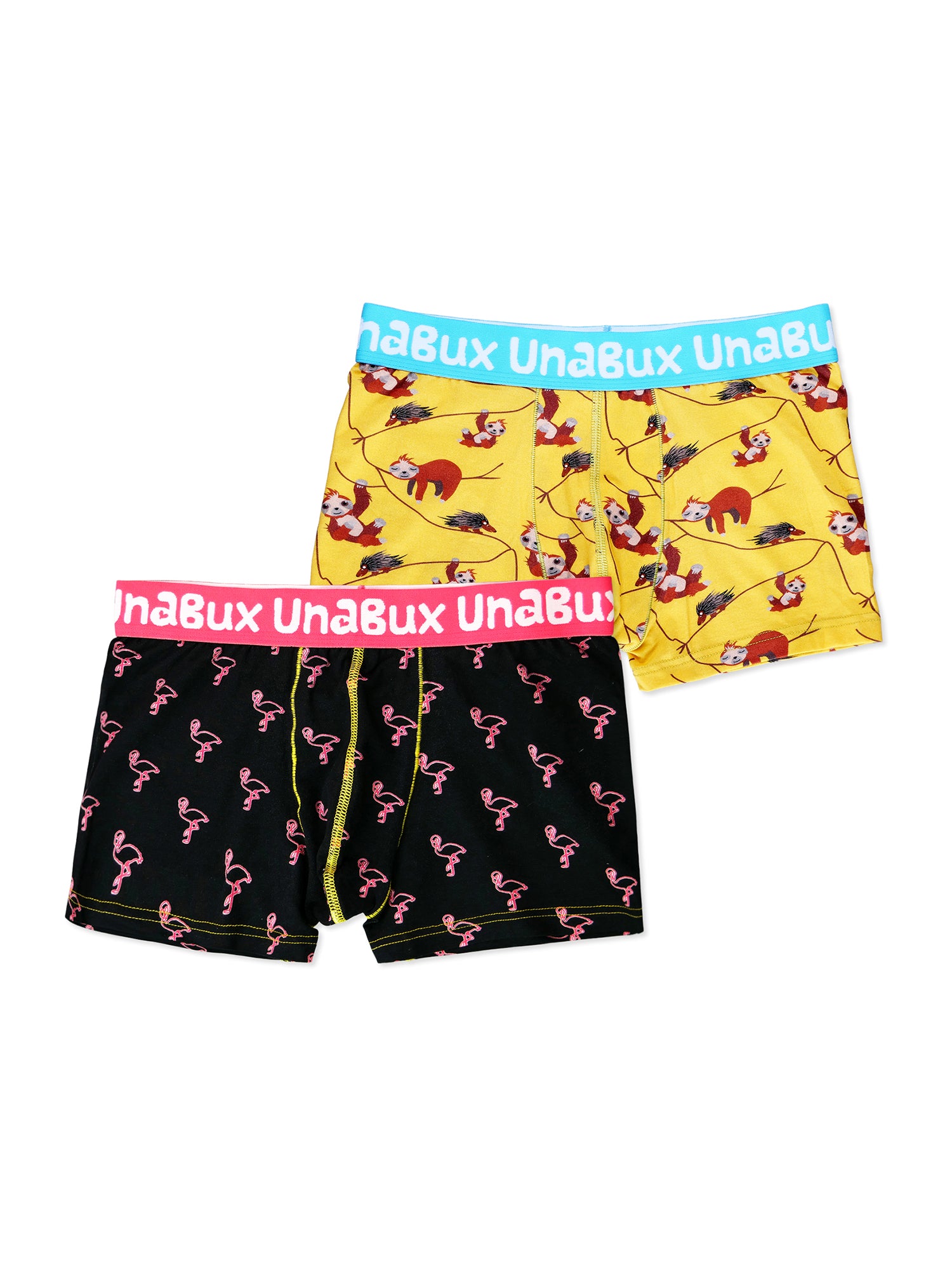 UnaBux Herren Boxer-Briefs James Flamingo / Five Fingers 2er Pack
