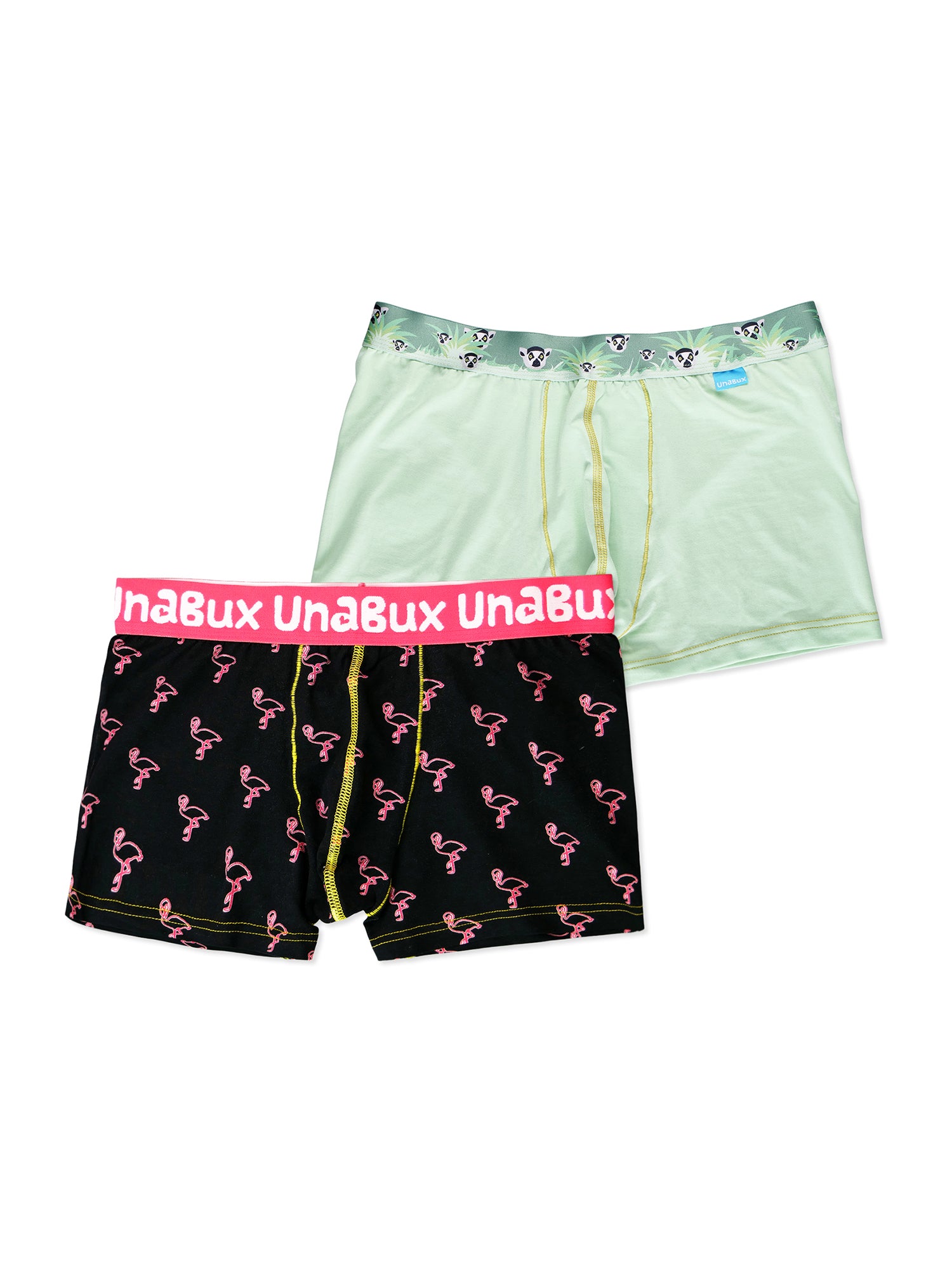 UnaBux Herren Boxer-Briefs James Flamingo / Five Fingers 2er Pack