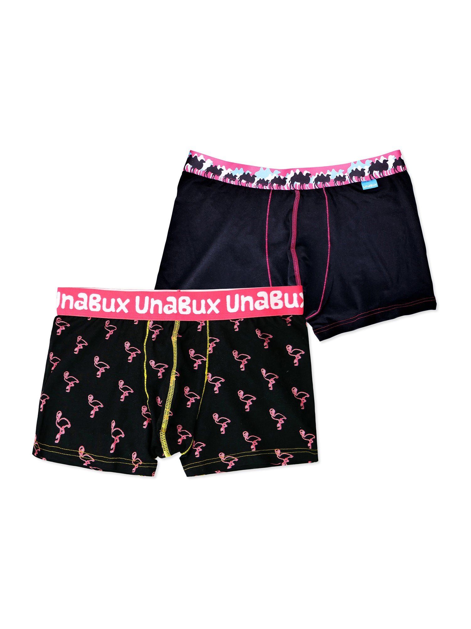 UnaBux Herren Boxer-Briefs James Flamingo / Five Fingers 2er Pack