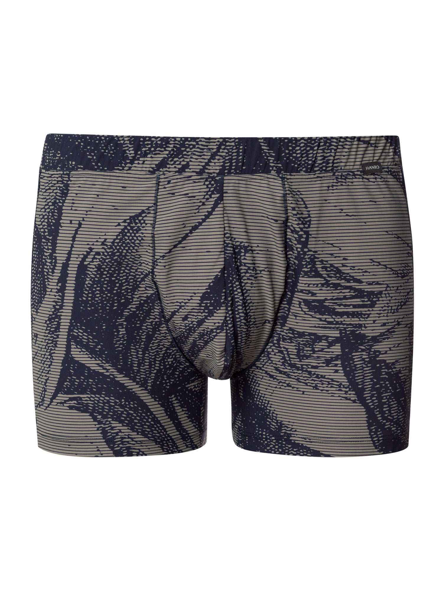 striped palm print / L