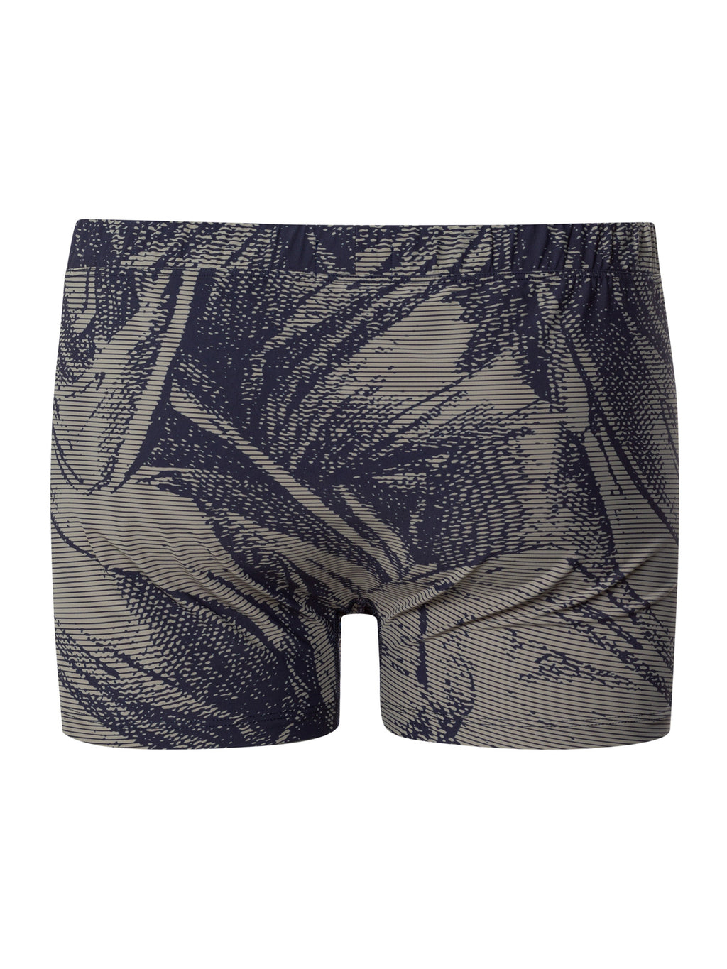 striped palm print / L