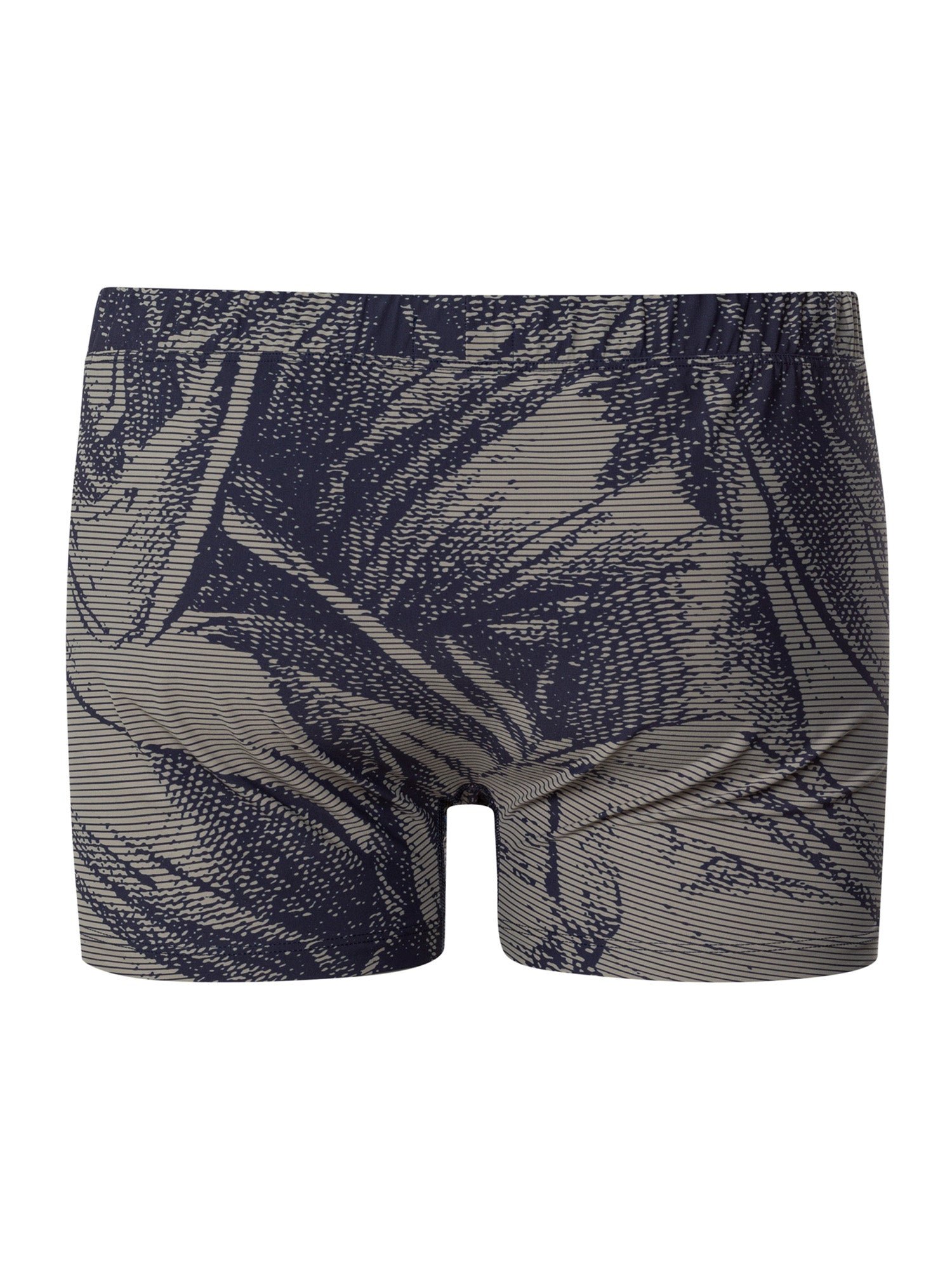 striped palm print / L