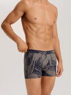 striped palm print / L