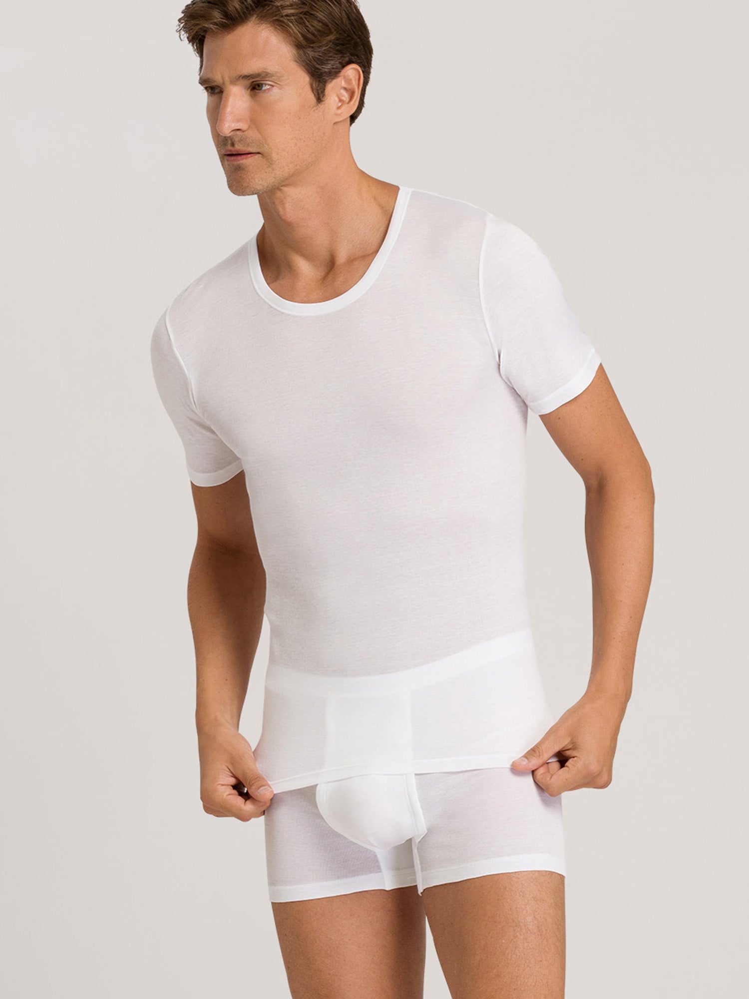 Hanro Herren T-Shirt Cotton Pure