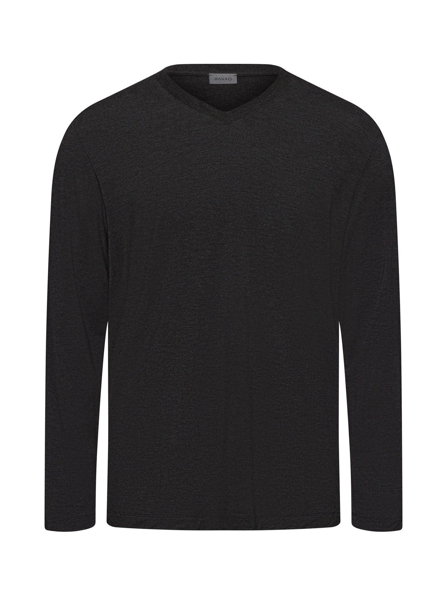 HANRO Herren Longsleeve Casuals V-Ausschnitt