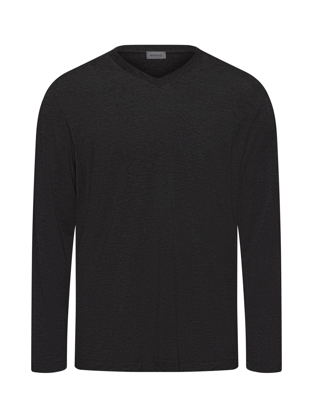 HANRO Herren Longsleeve Casuals V-Ausschnitt