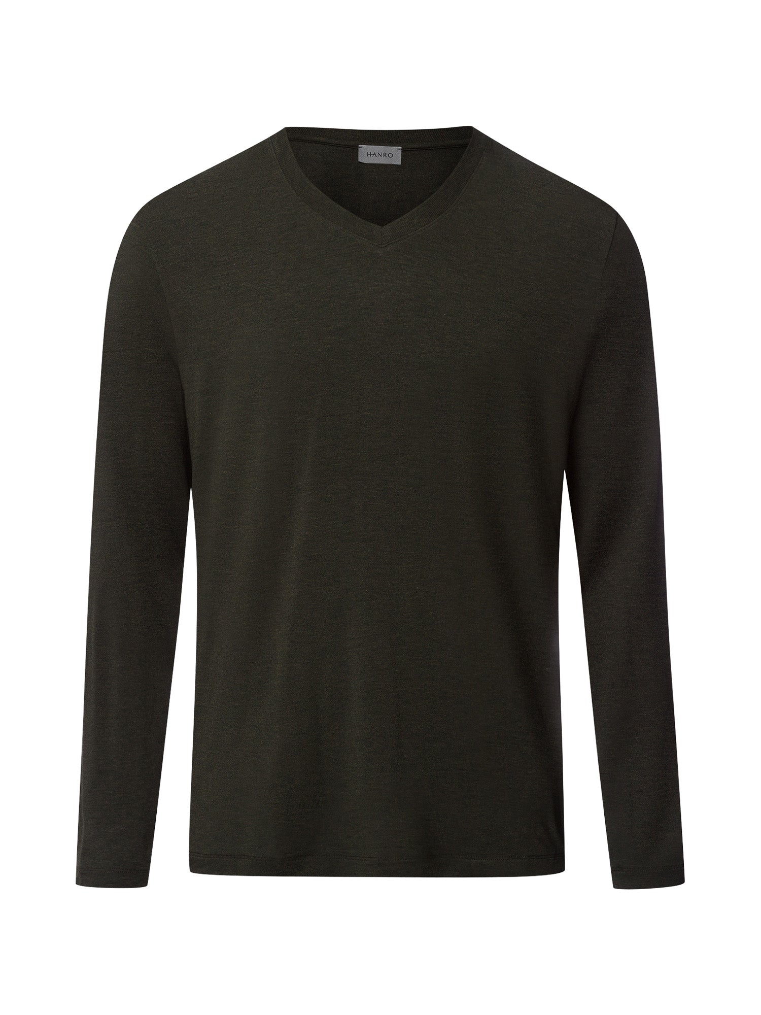 HANRO Herren Longsleeve Casuals V-Ausschnitt