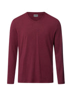 HANRO Herren Longsleeve Casuals V-Ausschnitt