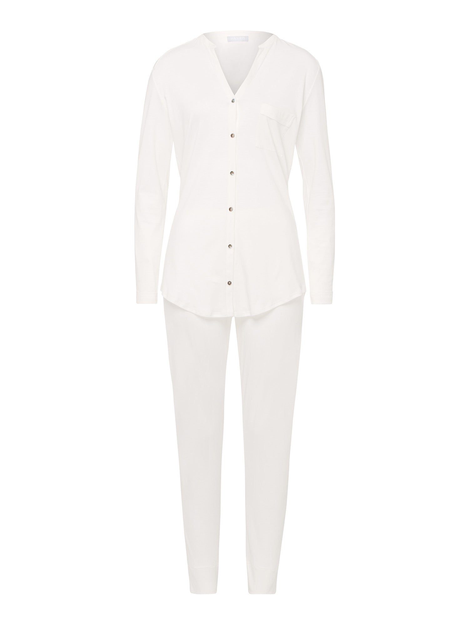 HANRO Damen Langarm Pyjama Pure Essence