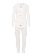 HANRO Damen Langarm Pyjama Pure Essence