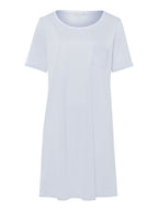 HANRO Damen Kurzarm Cotton Deluxe Nachthemd 90 cm