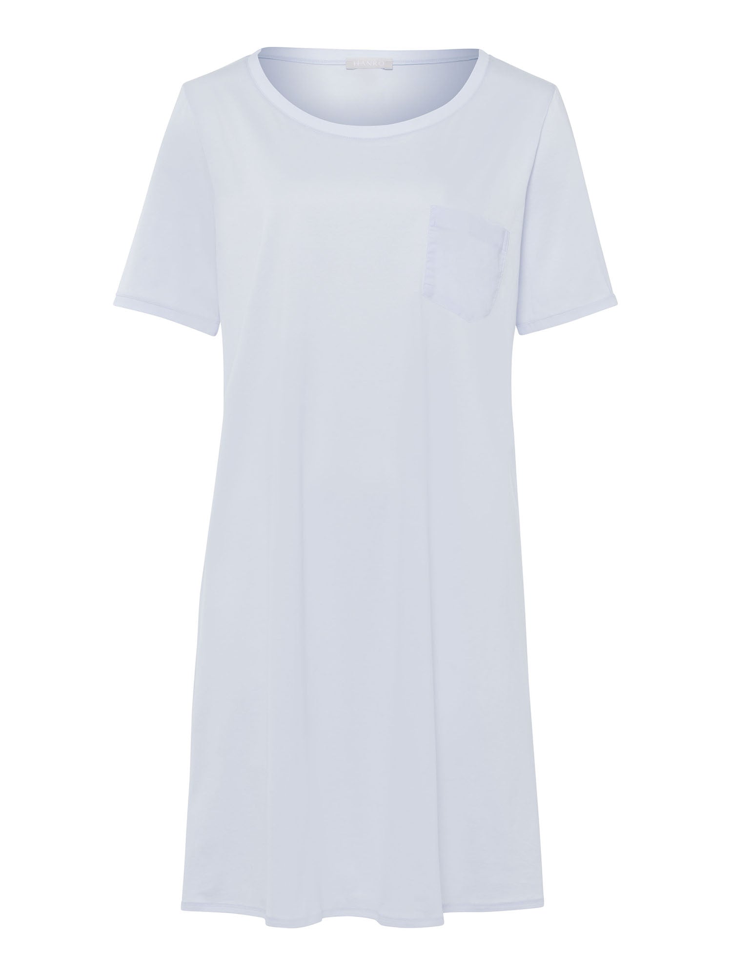 HANRO Damen Kurzarm Cotton Deluxe Nachthemd 90 cm