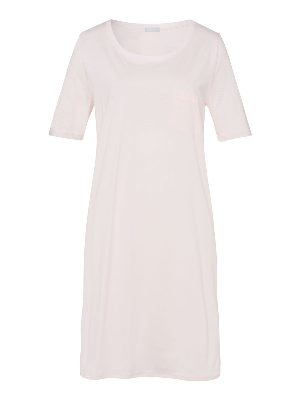 HANRO Damen Kurzarm Cotton Deluxe Nachthemd 90 cm