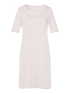 HANRO Damen Kurzarm Cotton Deluxe Nachthemd 90 cm