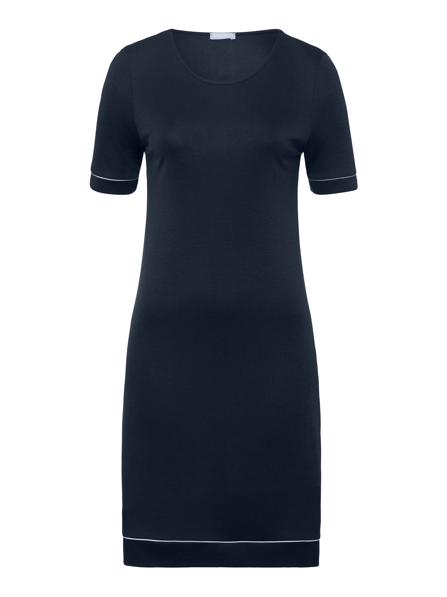 HANRO Damen Kurzarm Nachthemd Natural Comfort 90 cm