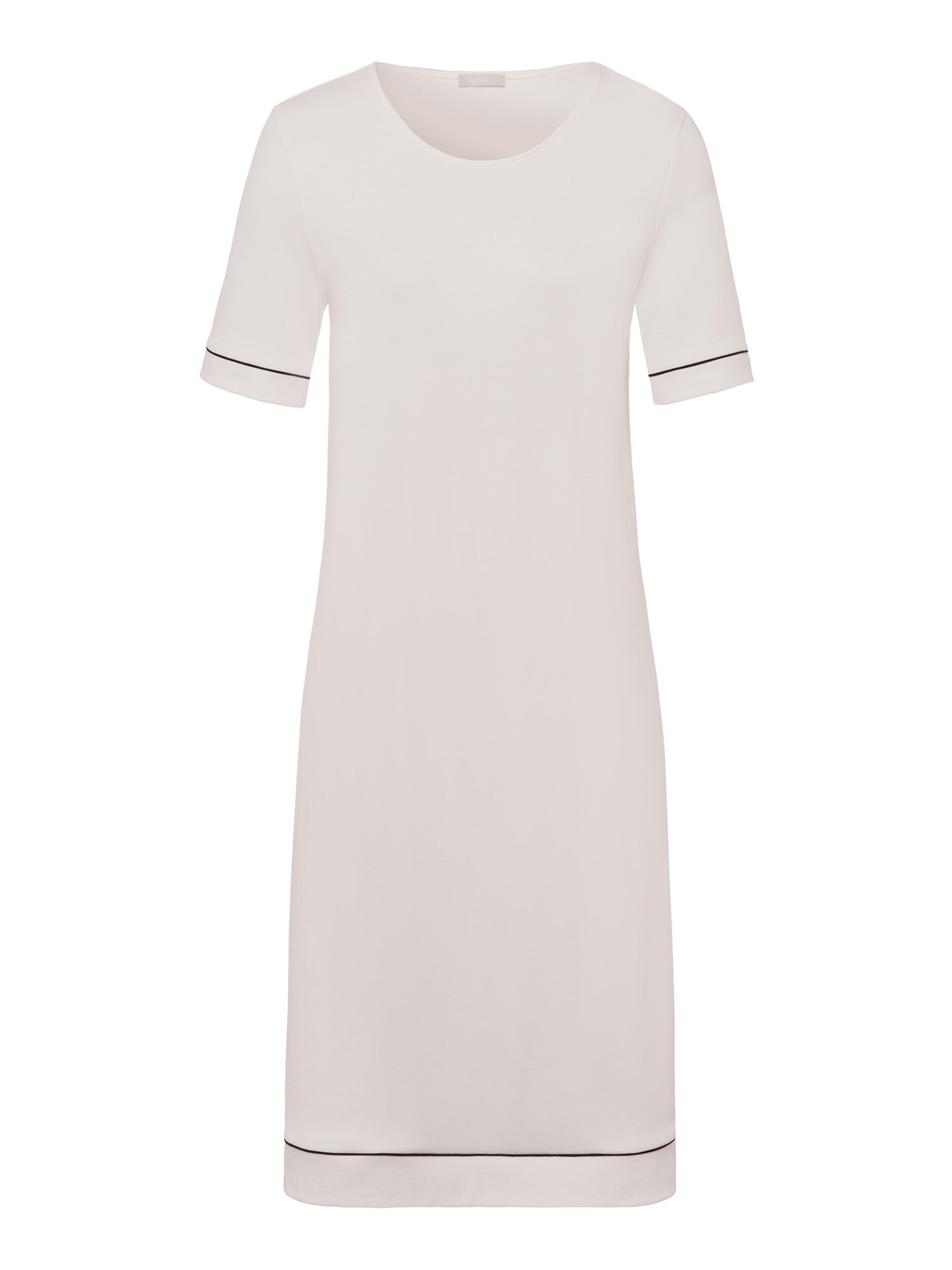HANRO Damen Kurzarm Nachthemd Natural Comfort 90 cm