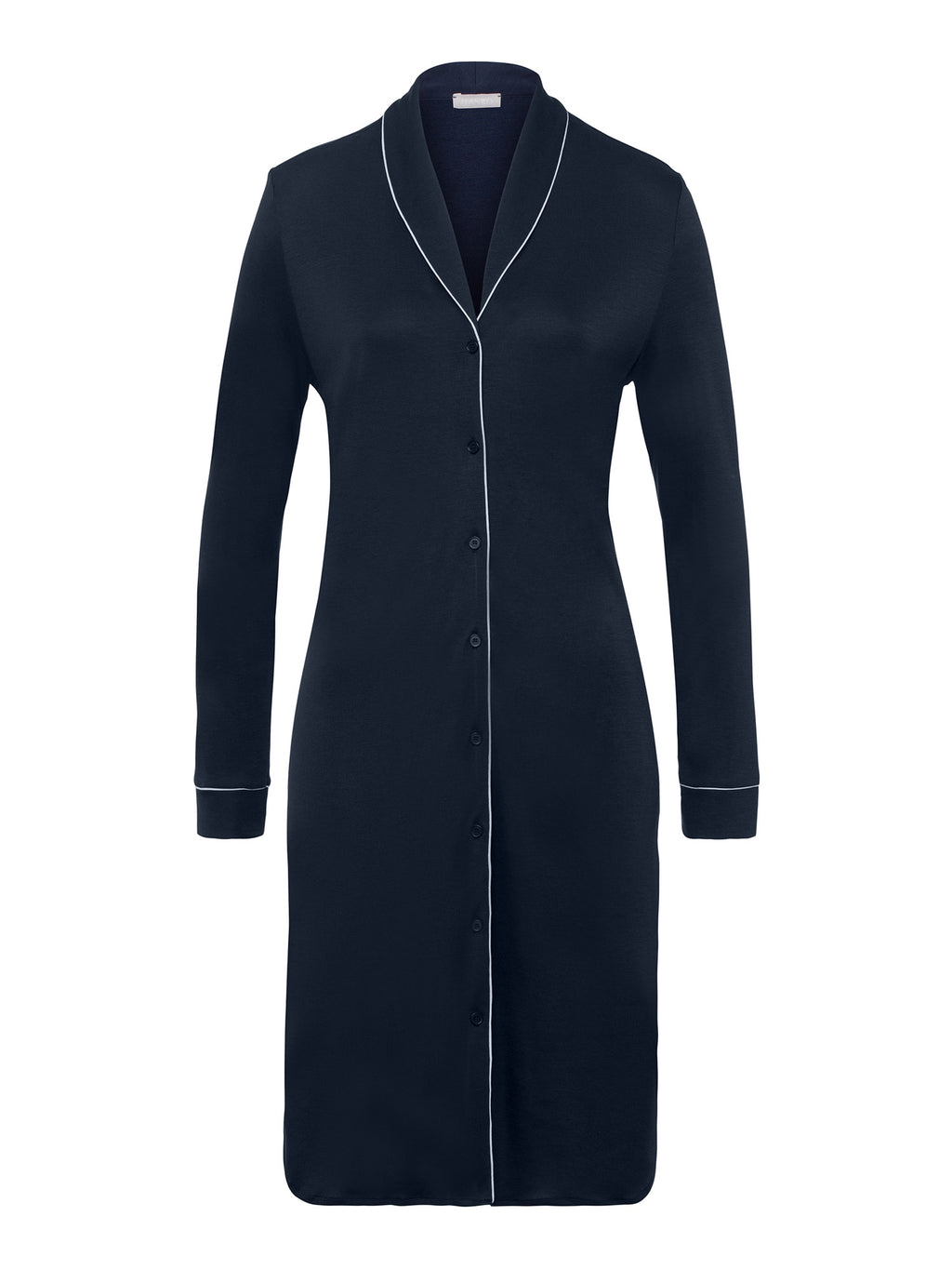 HANRO Damen Langarm Nachthemd Natural Comfort 100 cm