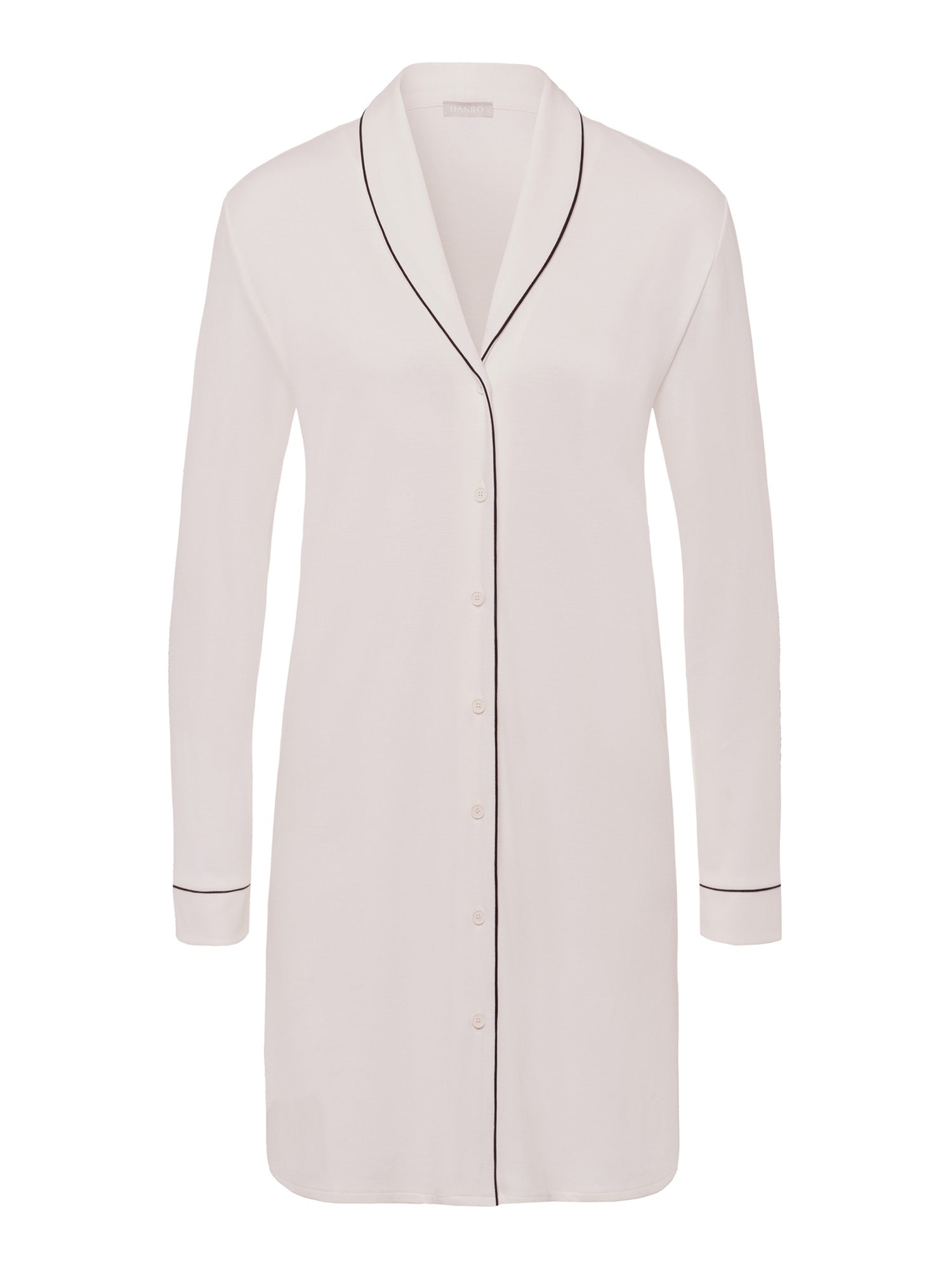 HANRO Damen Langarm Nachthemd Natural Comfort 100 cm