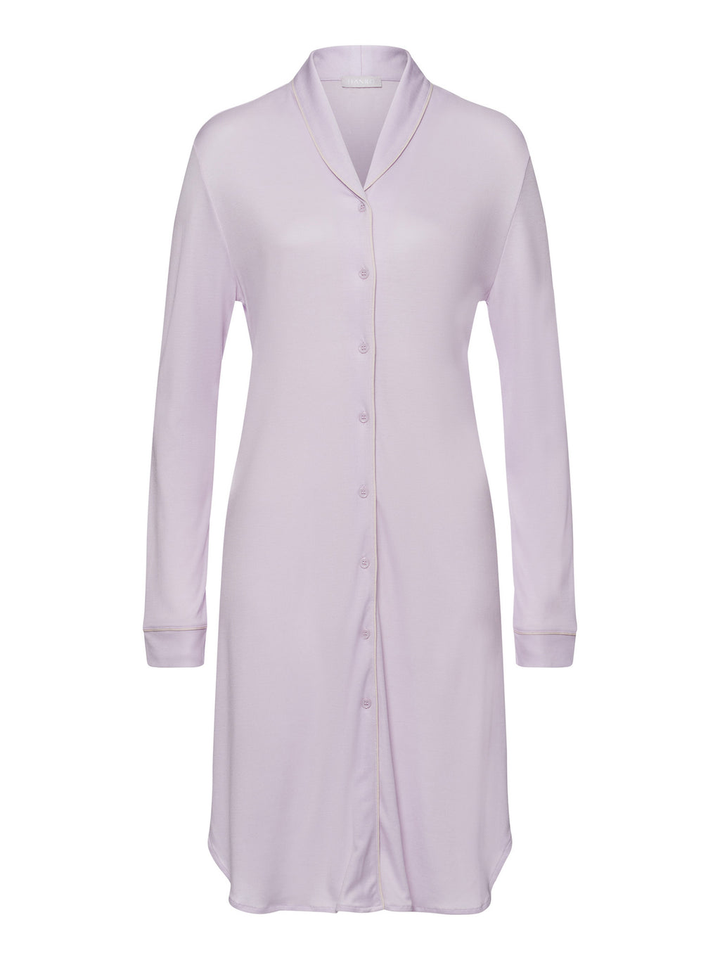 HANRO Damen Langarm Nachthemd Natural Comfort 100 cm