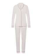 HANRO Damen Langarm Pyjama Natural Comfort