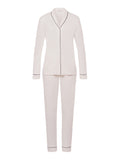 HANRO Damen Langarm Pyjama Natural Comfort