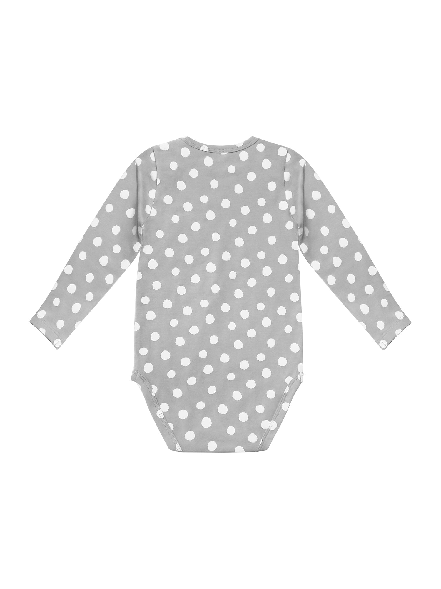 Punkte weiß grau / 6 Monate