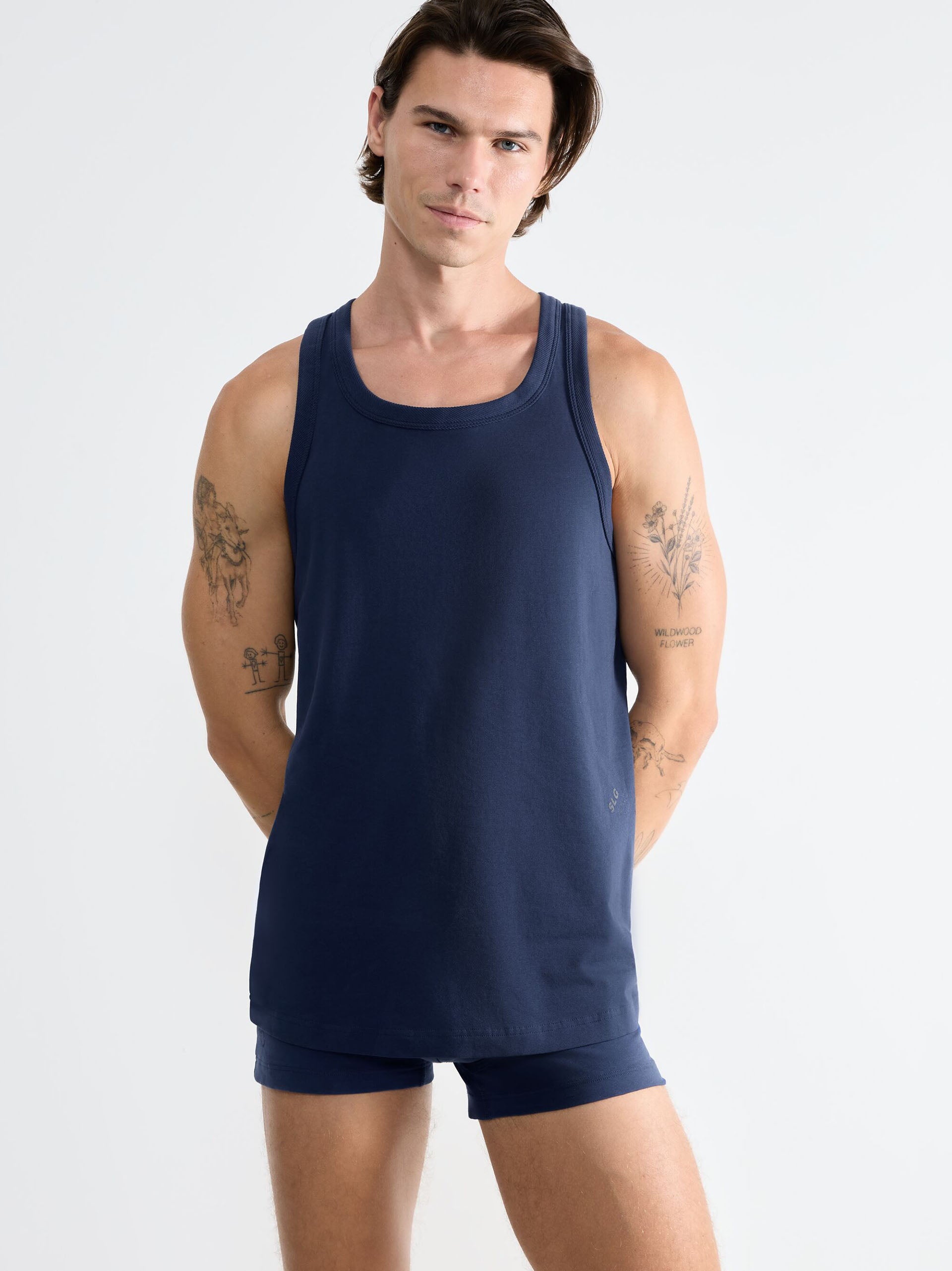 BLUE BLACK / L