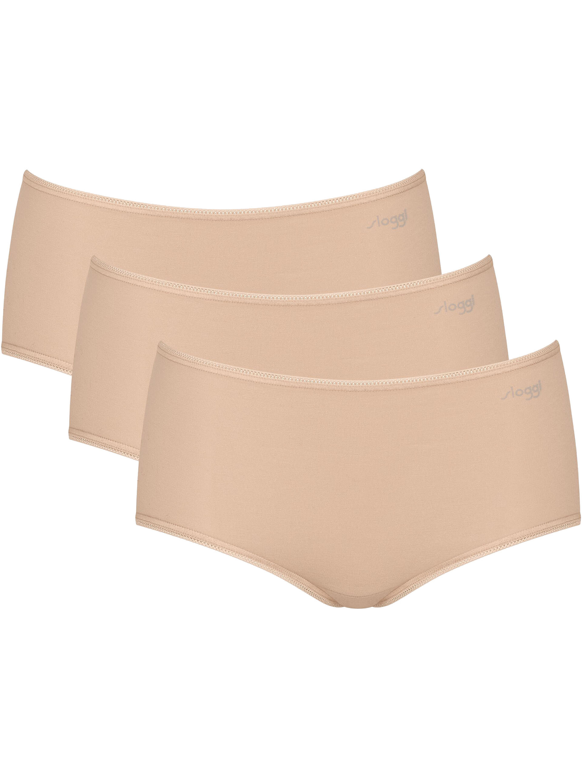 sloggi Damen Midislip Pure Comfort 3er Pack
