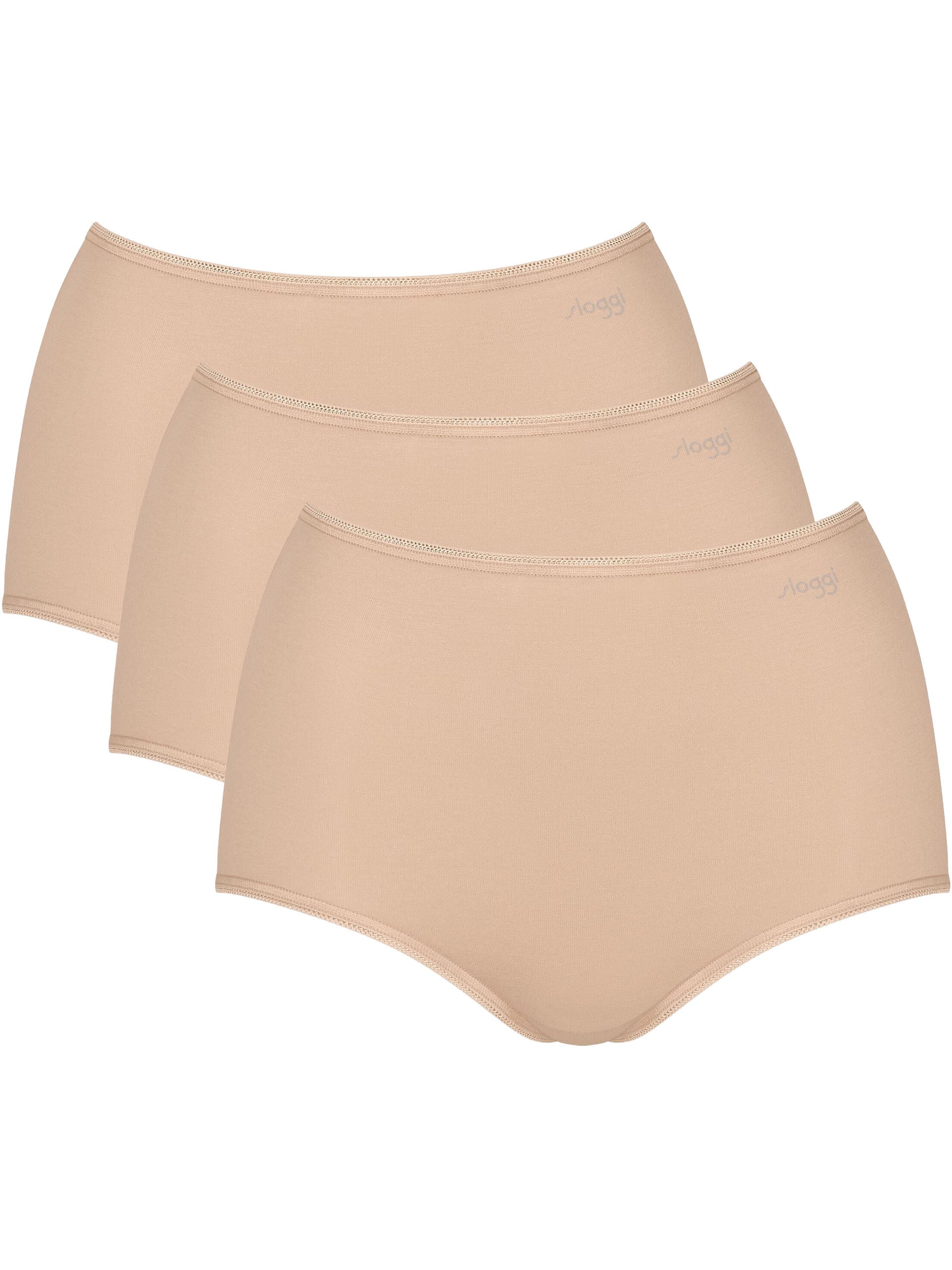 sloggi Damen Maxislip Pure Comfort 3er Pack