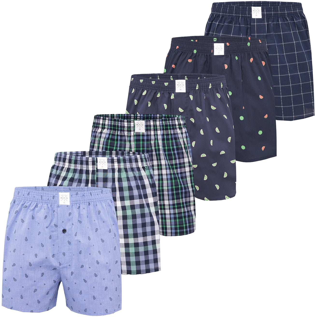 MG-1 Herren Boxershorts Classics 6er Pack