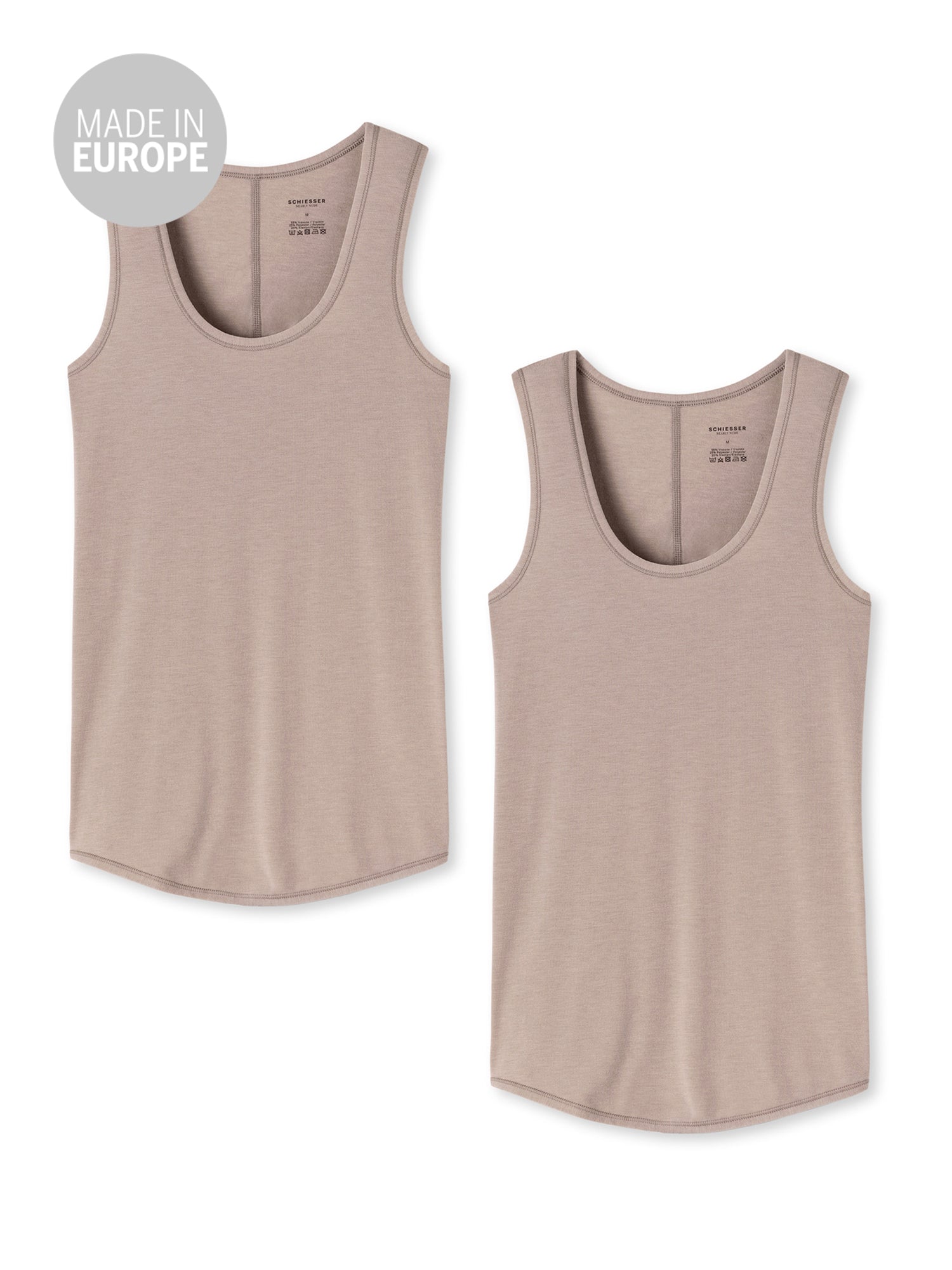 SCHIESSER Damen Tanktop Personal Fit 2er Pack