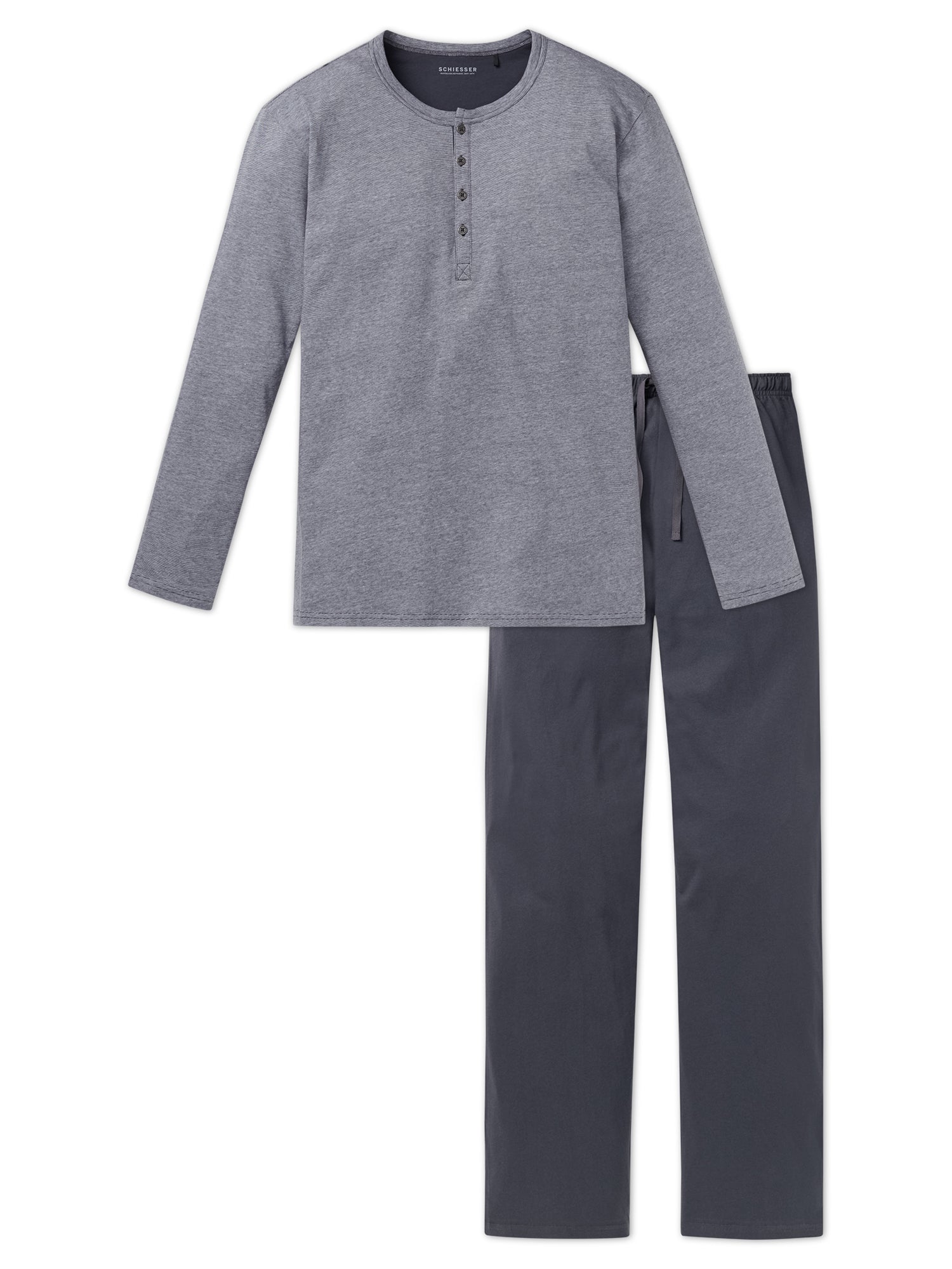 SCHIESSER Herren Pyjama Ebony Lang