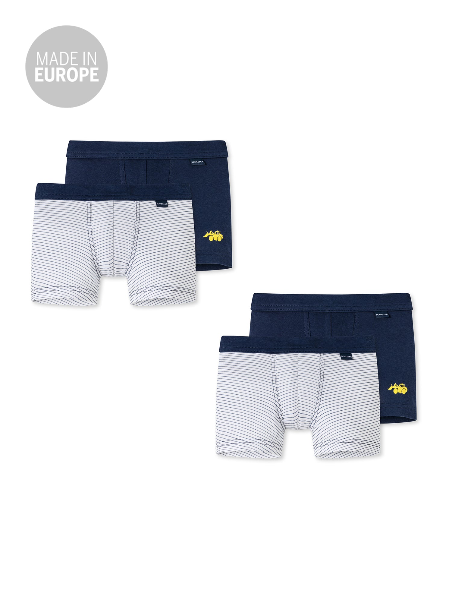 SCHIESSER Jungen Trunks Allday Basic 4er Pack