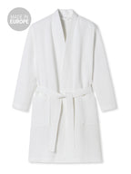 SCHIESSER Men's Elegant Kimono Bathrobe – Waffle Piqué Dressing Gown