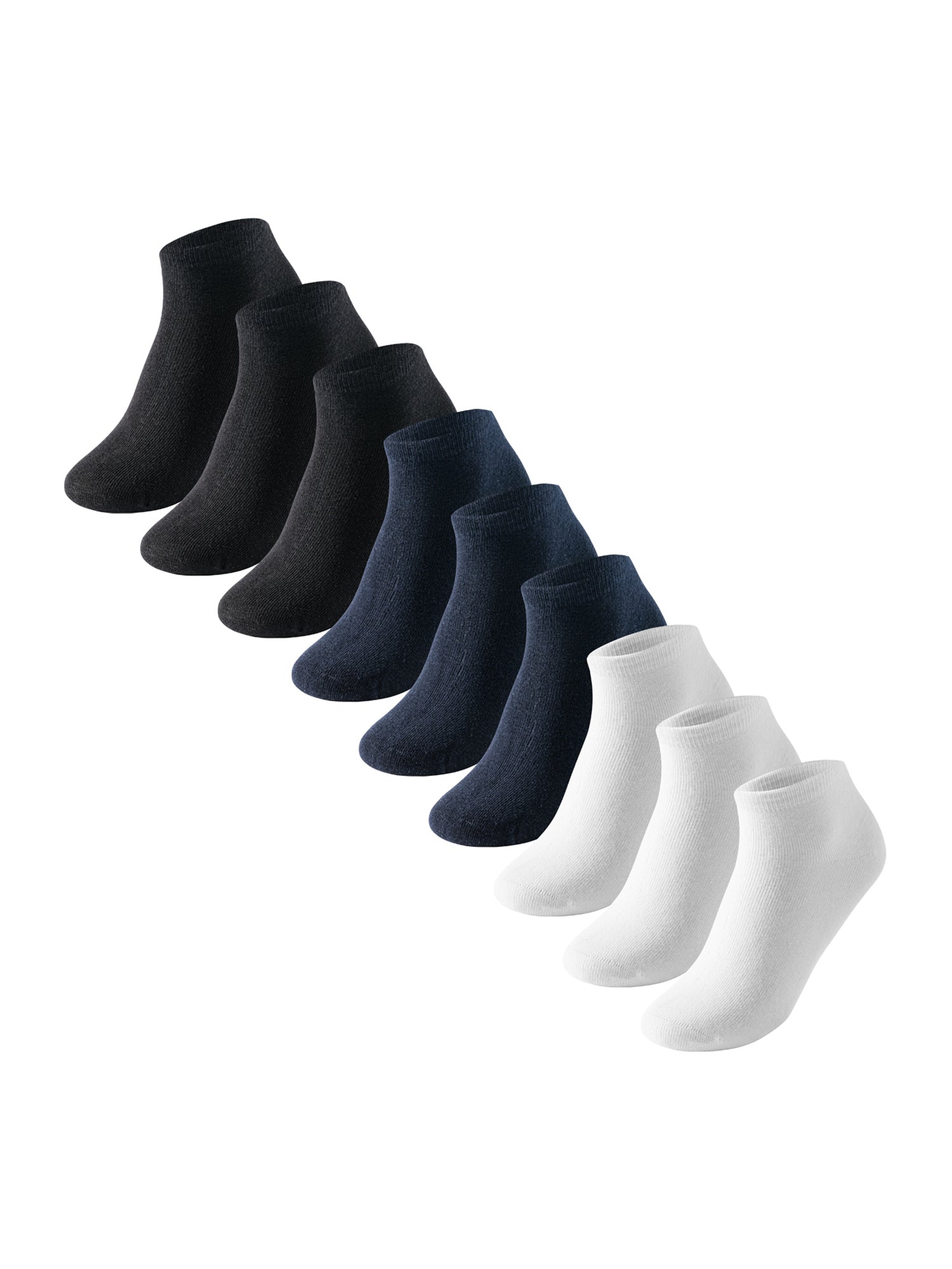 SCHIESSER Herren Sneakersocken Uncover 9er Pack