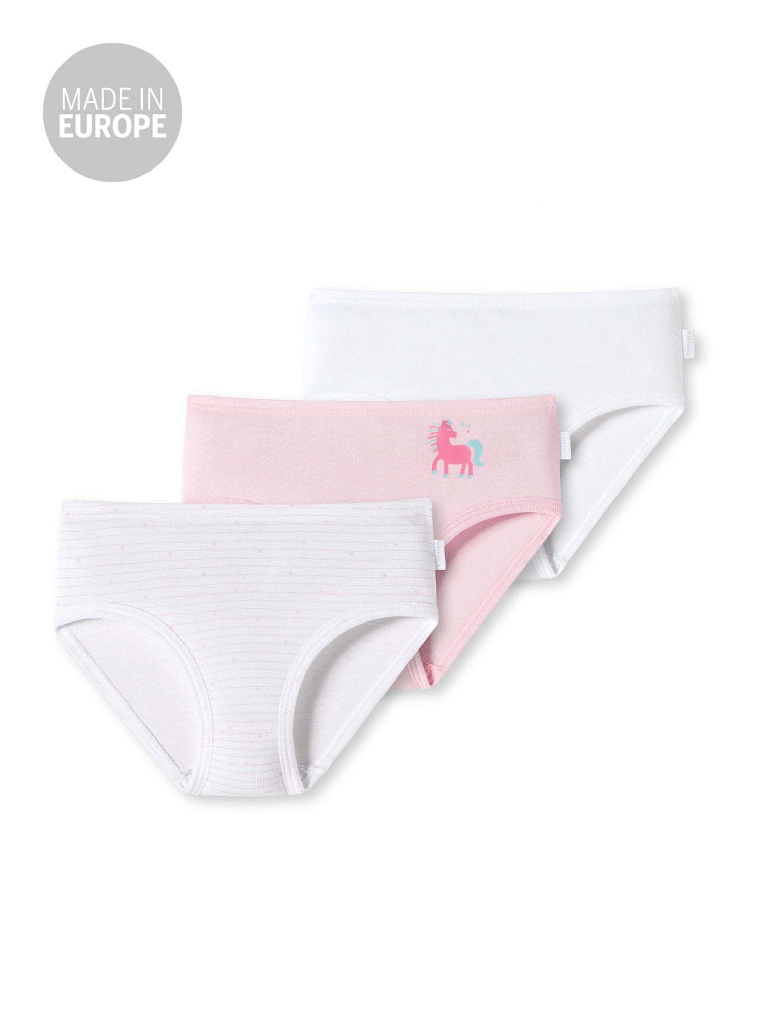 SCHIESSER Mädchen Slip Fine Rib Organic Cotton 3er Pack