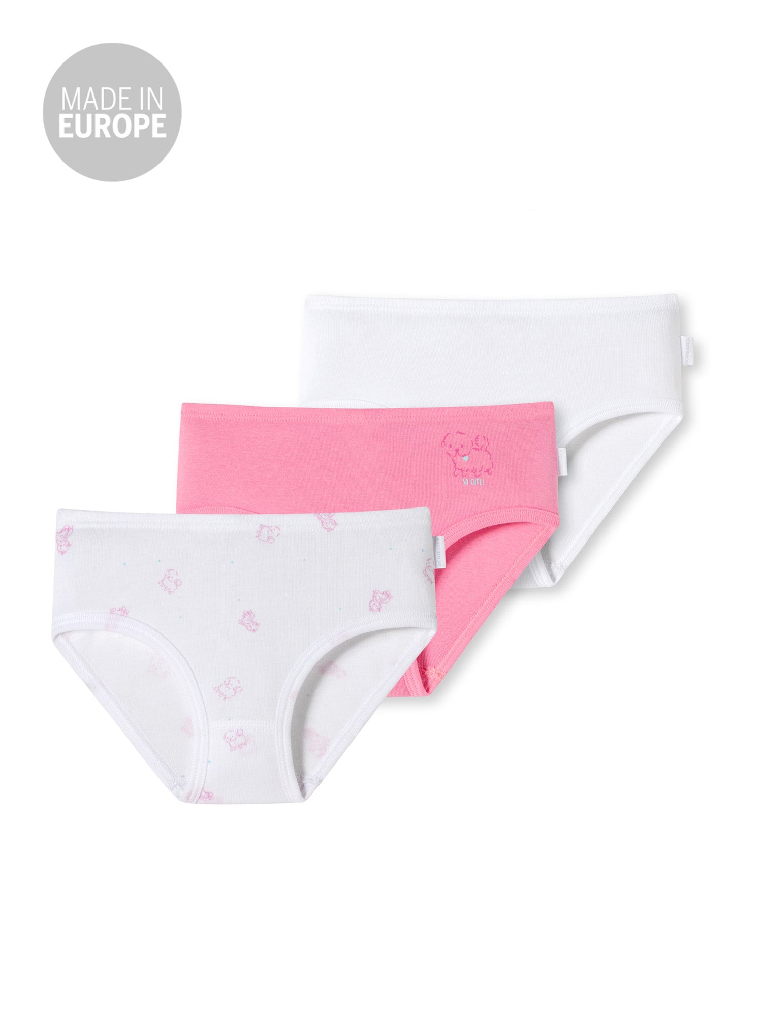 SCHIESSER Mädchen Slip Fine Rib Organic Cotton 3er Pack