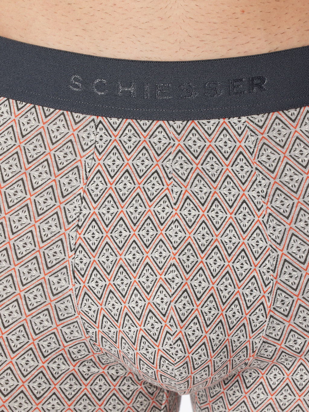 schwarz, grau-orange / 10