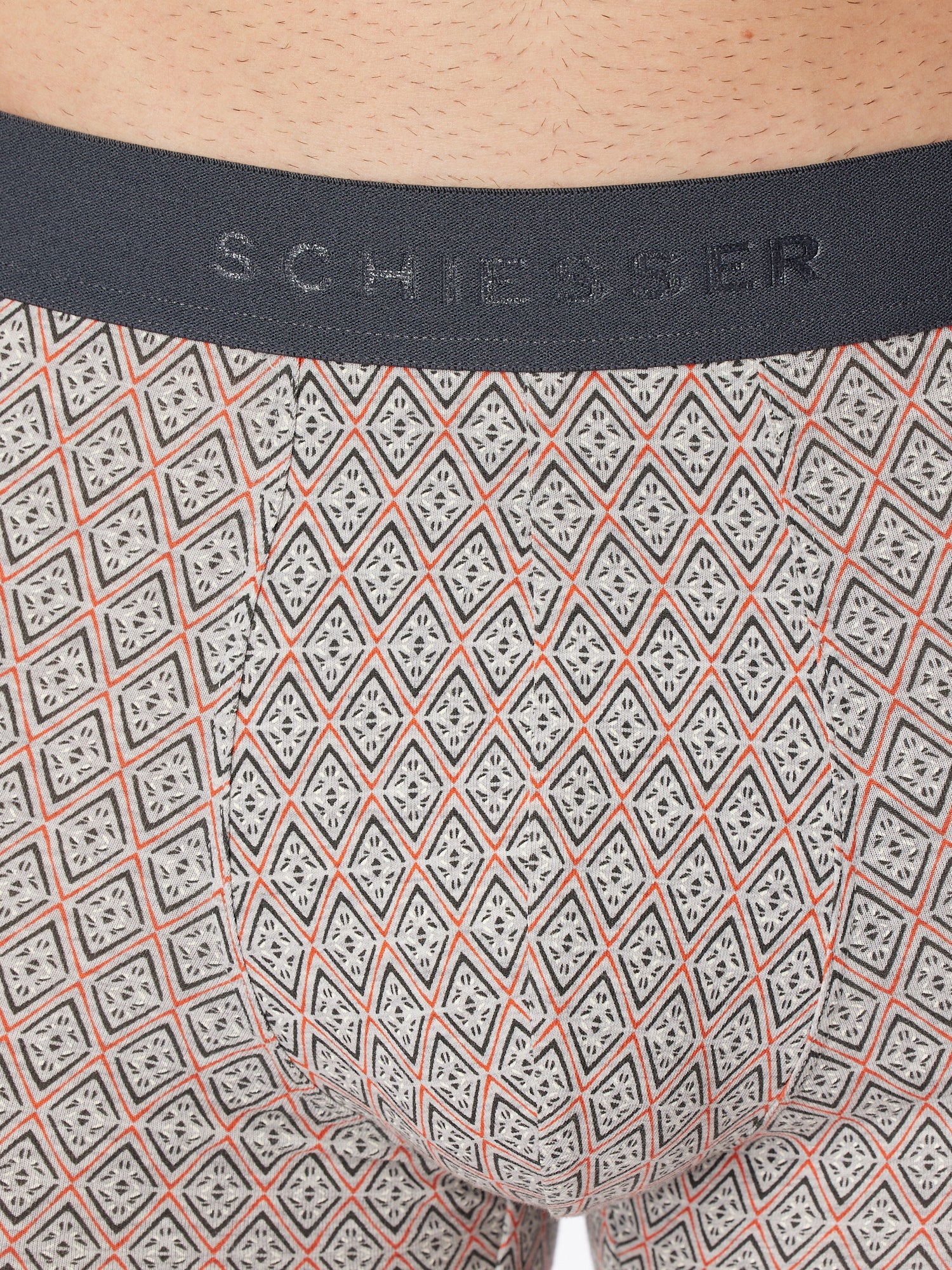 schwarz, grau-orange / 10