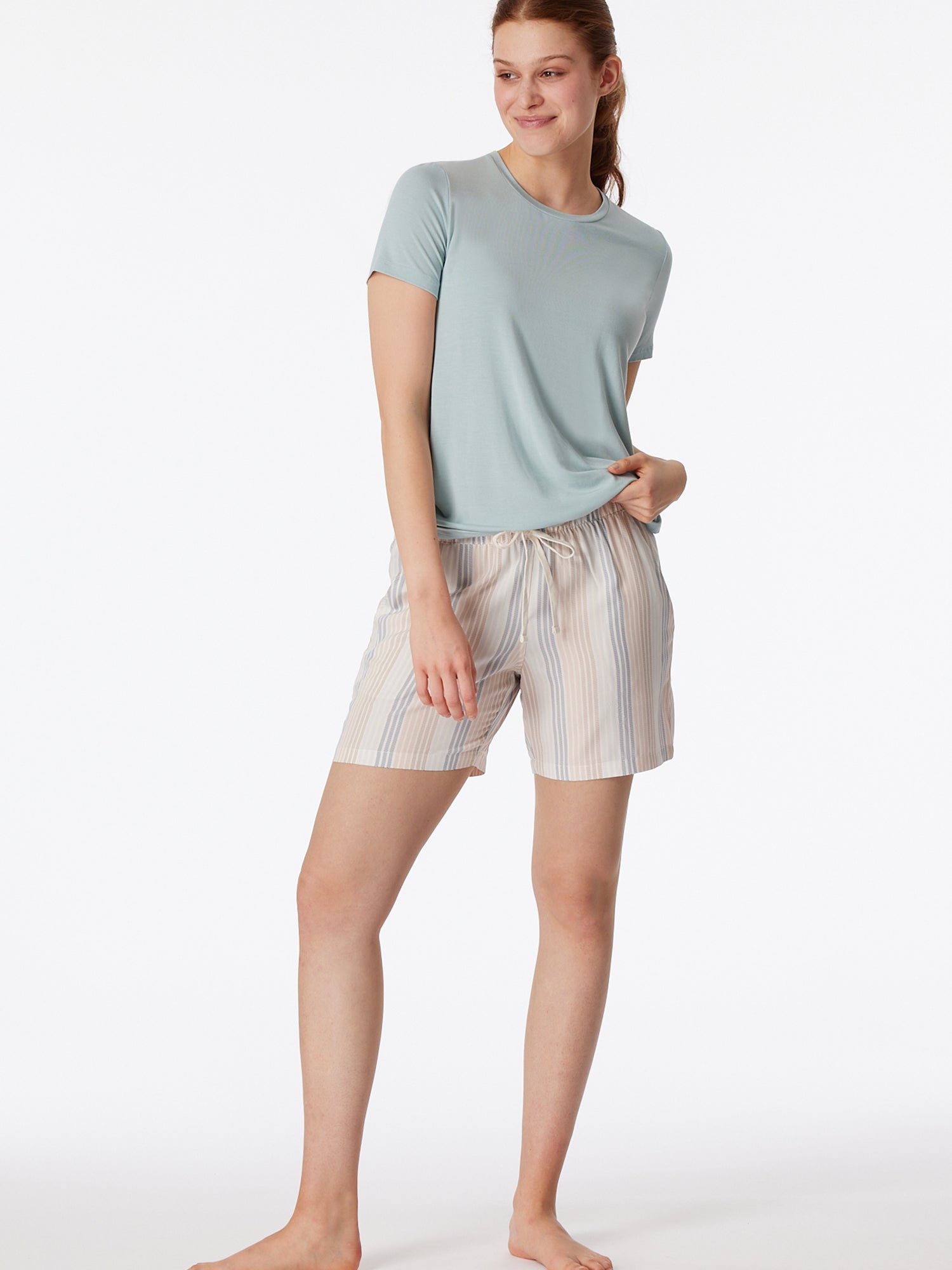 beige, blau / 34