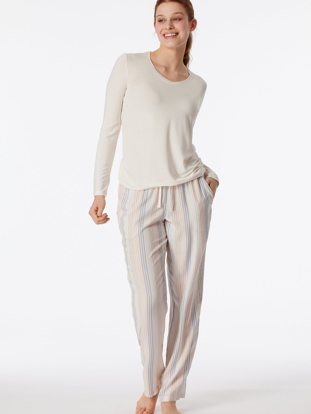 beige, blau / 34