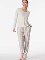 beige, blau / 34