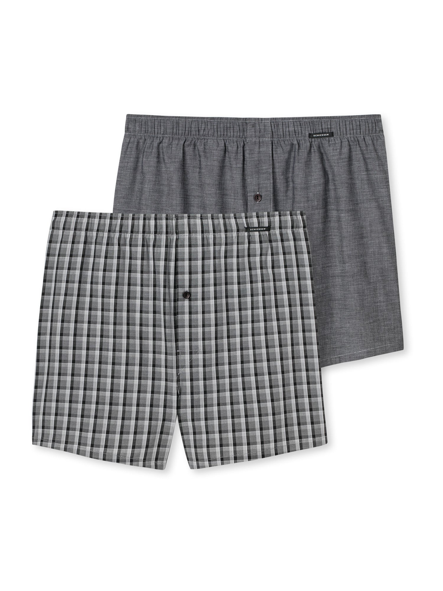 SCHIESSER Herren Boxershorts 2er Pack