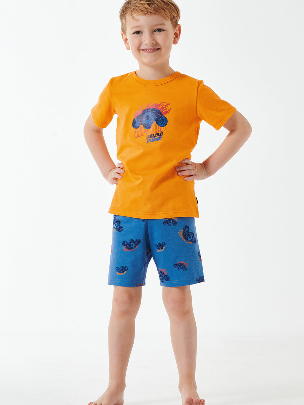 orange, blau / 104