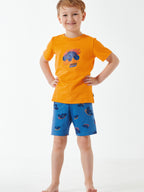 orange, blau / 104