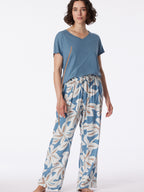 beige, blau / 34