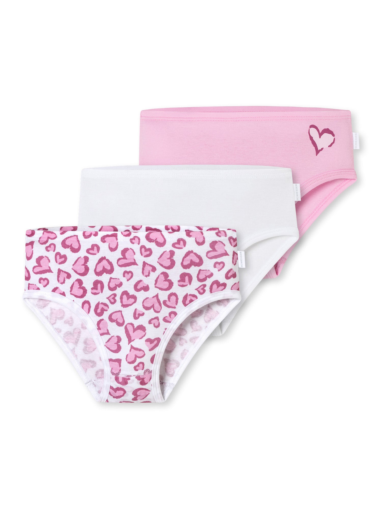 SCHIESSER Mädchen Slip Fine Rib 3er Pack