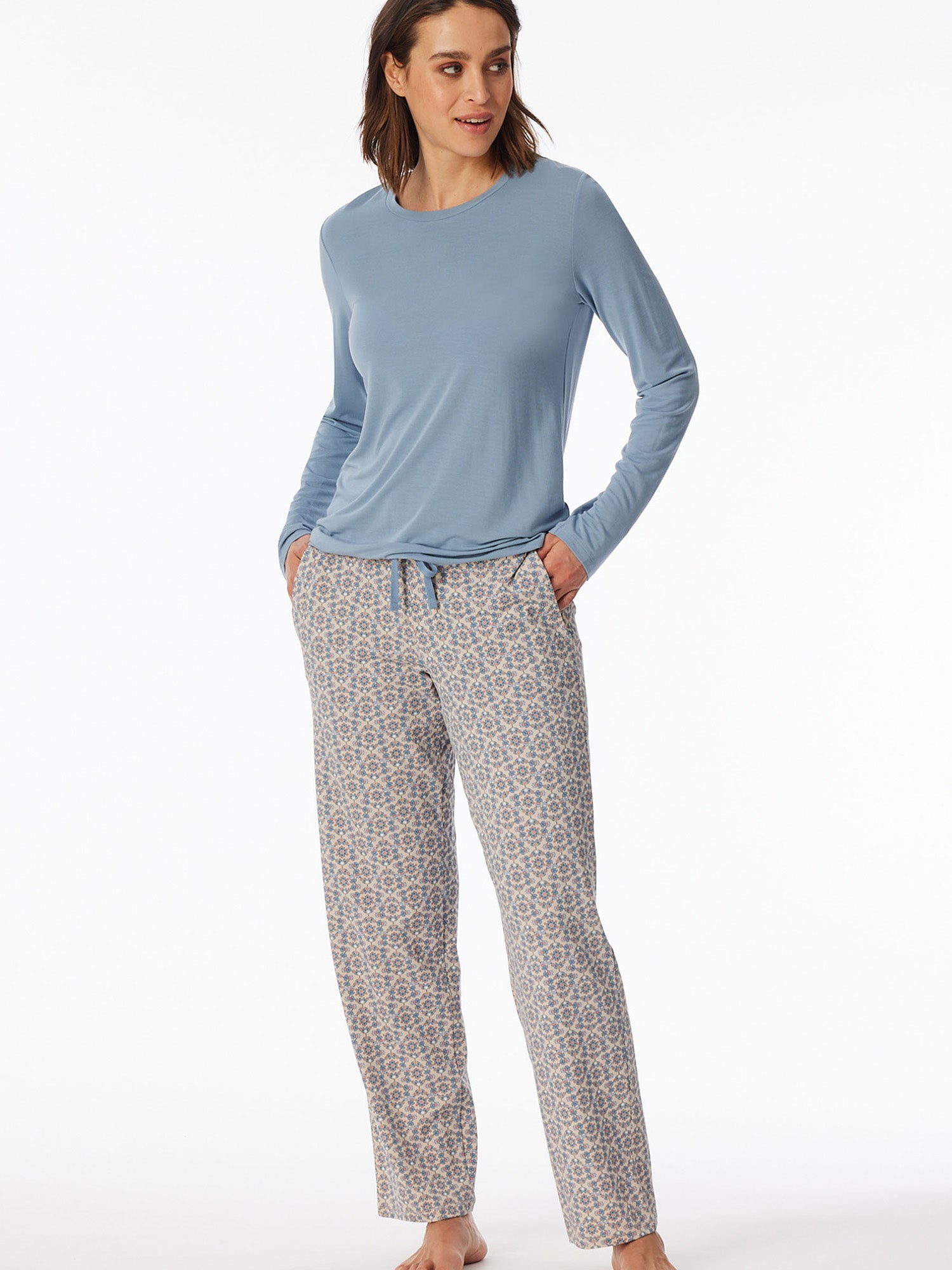 blau, beige / 34